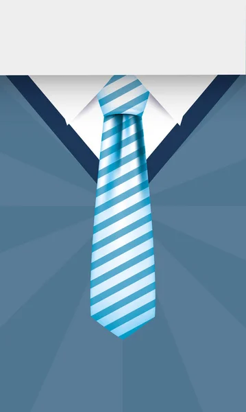 Gestreifte Krawatte auf Pullover-Vektor-Design — Stockvektor