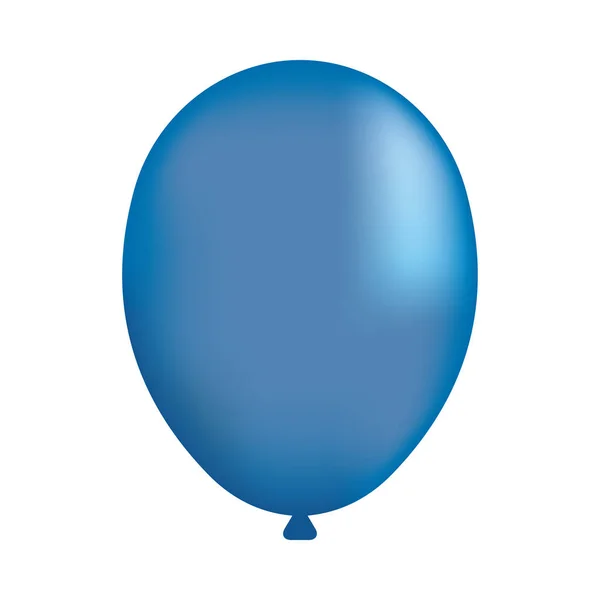 Fiesta y celebración azul globo vector diseño — Archivo Imágenes Vectoriales