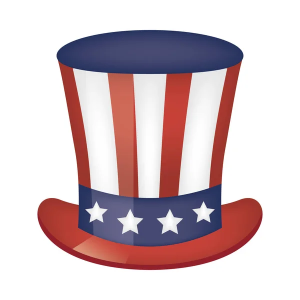 EE.UU. sombrero icono vector de diseño — Vector de stock