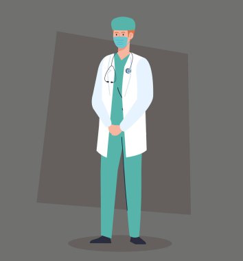 Paramedikler covid 19 sırasında yüz maskesi kullanıyor