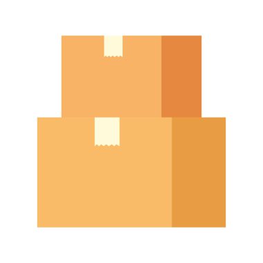 Teslimat kutuları ikon vektör tasarımı