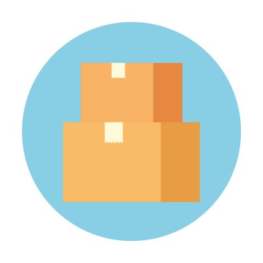 Teslimat kutuları ikon vektör tasarımı