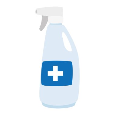 Eller dezenfektan şişe vektör tasarımı