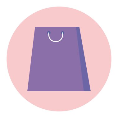 İzole edilmiş alışveriş çantası vektör tasarımı