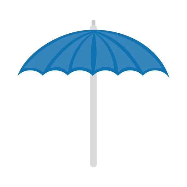 Изолированный полосатый вектор зонта — стоковый вектор