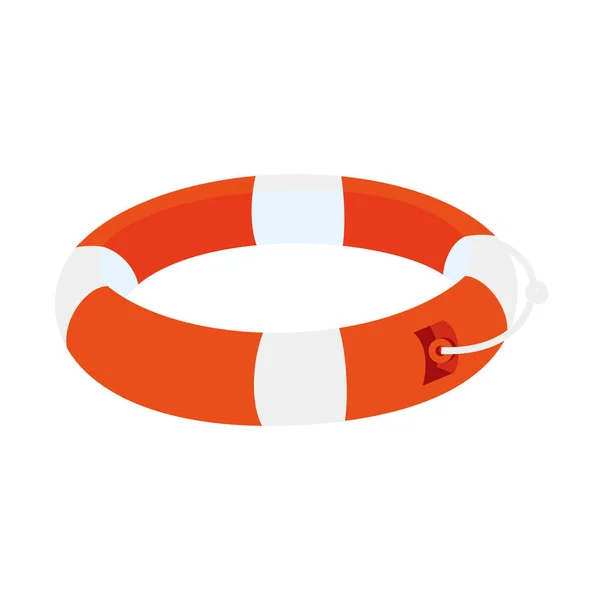 Isolated striped lifebuoy icon vector design — Stock Vector