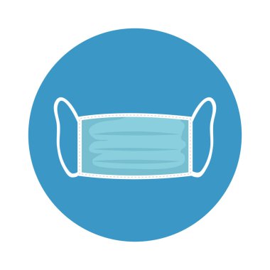 İzole tıbbi maske vektör tasarımı
