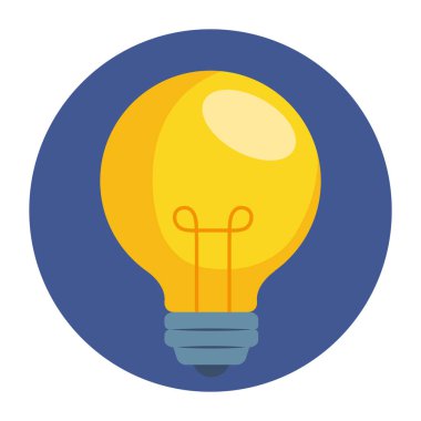 İzole edilmiş ampul vektör tasarımı