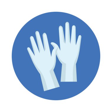 İzole tıbbi eldiven vektör tasarımı