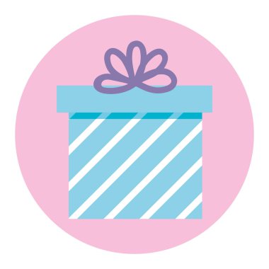 Papyon vektör tasarımlı çizgili hediye