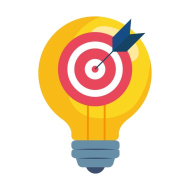 Ampul vektör tasarımında izole edilmiş hedef