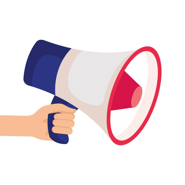 Изолированная конструкция мегафонного вектора
