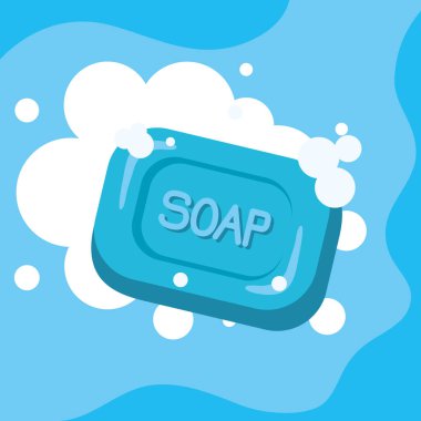 köpüklü sabun, dezenfektan temizleme konsepti