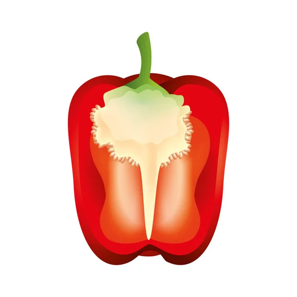 Isolated pepper vegetable vector design — Stock Vector