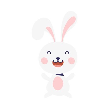 Sevimli tavşan Mutlu Paskalya karakteri