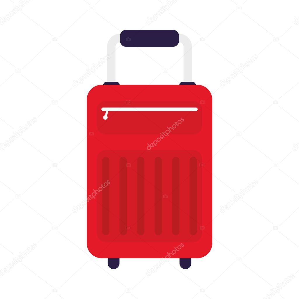 suitcase travel bag isolated icon