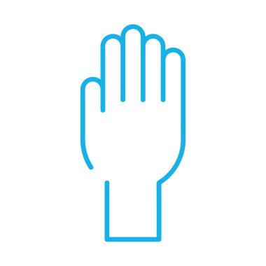 el durdurma sinyal çizgisi biçimi