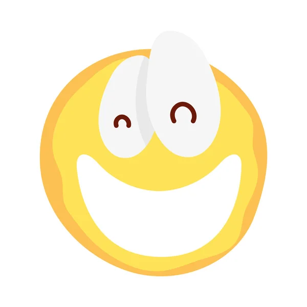 Loco emoji cara tontos día icono — Archivo Imágenes Vectoriales