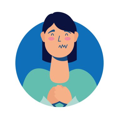 Genç kadın hasta Avatar karakteri