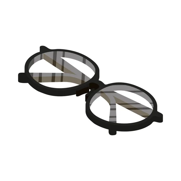 Okulary optyczne akcesoria izolowane ikona — Wektor stockowy