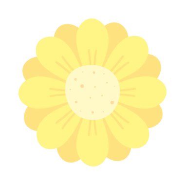 Şirin bahçe çiçeği doğa ikonu