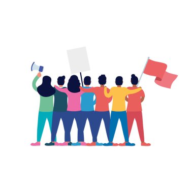 Irklar arası güçlü insanlar karakterleri protesto ediyor