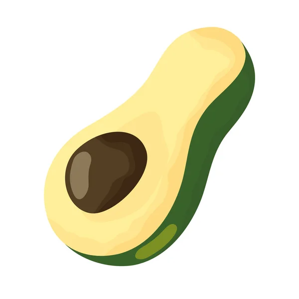 Avocat légume frais icône saine — Image vectorielle