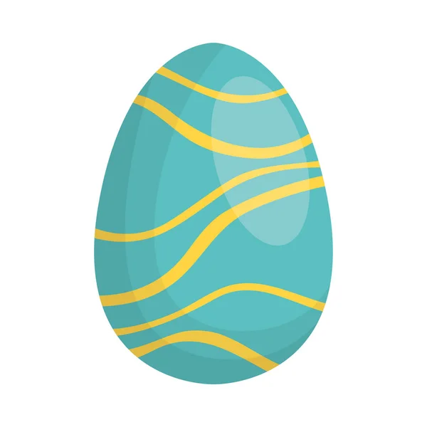 Щасливе пасхальне яйце, розфарбоване — стоковий вектор