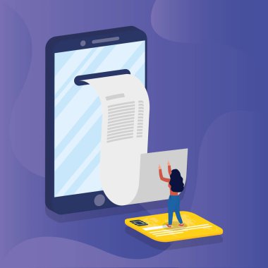 Akıllı telefon ve kredi kartı alan bir kadınla çevrimiçi alışveriş