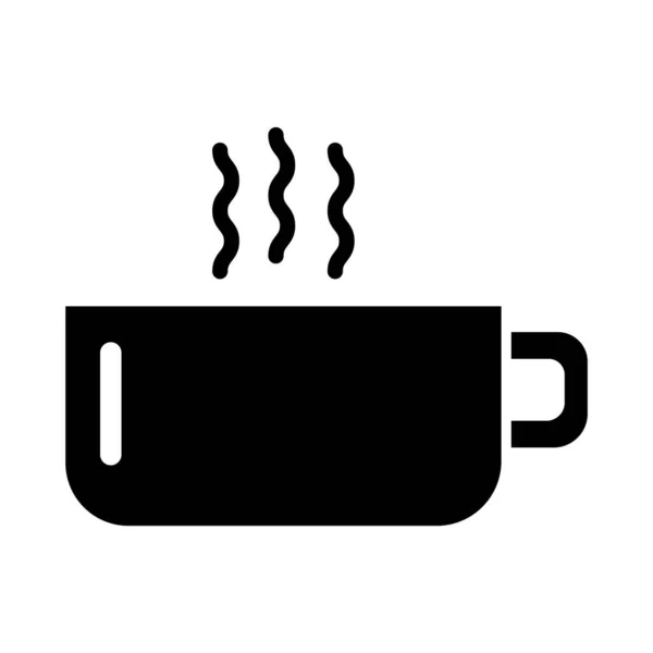 Taza de café bebida silueta icono de estilo — Archivo Imágenes Vectoriales