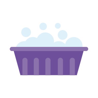 oda bakımı plastik kase düz stil simgesi