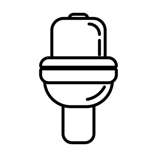 Koupelna linka styl ikona — Stockový vektor