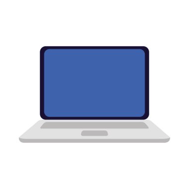 İzole edilmiş dijital dizüstü bilgisayar vektör tasarımı