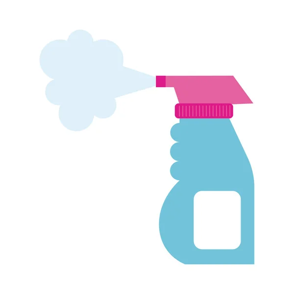 Desinfectante spray botella producto estilo plano — Archivo Imágenes Vectoriales