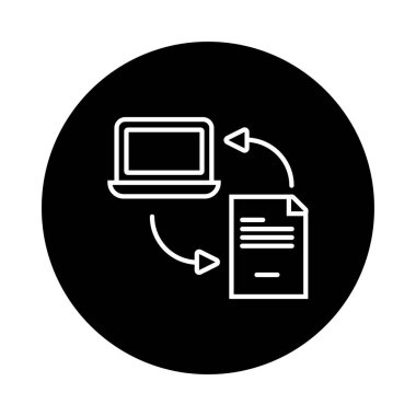 belge satırı biçimli dizüstü bilgisayar