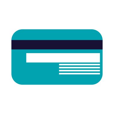 İzole kredi kartı vektör tasarımı