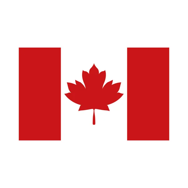 Bandera canadiense de happy canada day vector design — Vector de stock