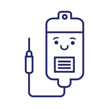 Kan torbası Kawaii tarzı.