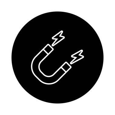 mıknatıs güç bloğu ve satır biçimi simgesi