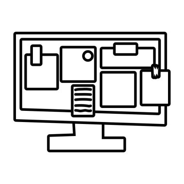Notlar satır biçimi simgesi olan masaüstü