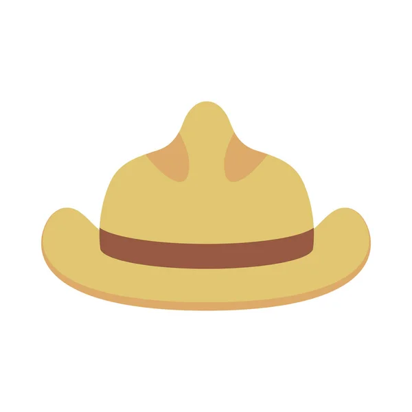 Icono de sombrero aislado diseño vectorial — Vector de stock