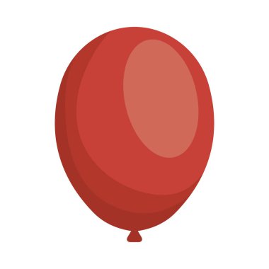 kırmızı balon ikon vektör tasarımı