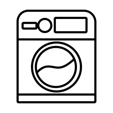 çamaşır makinesi satır biçimi simgesi