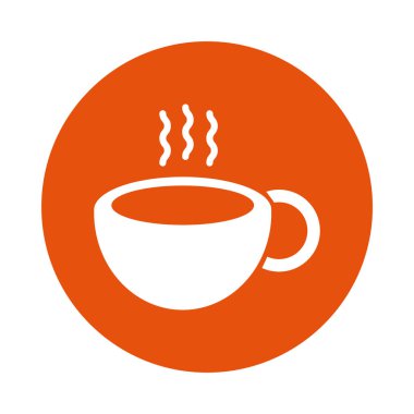 coffee cup drink block style icon