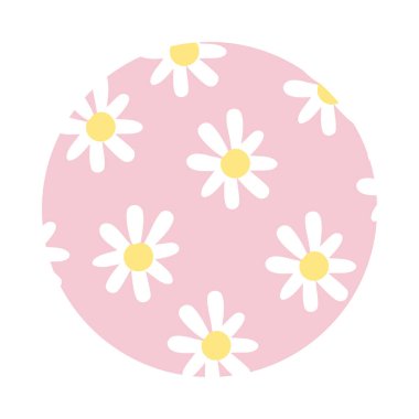 çiçek organik desen blok biçimi