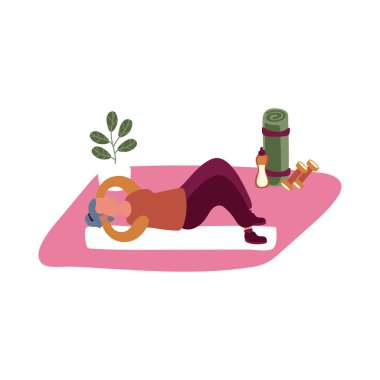 Evde faaliyet göstermeyen yaşlı bir adam.