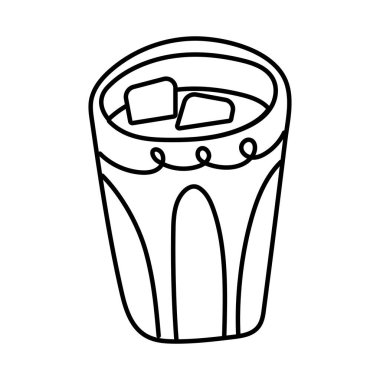 tea mug beverage line style icon