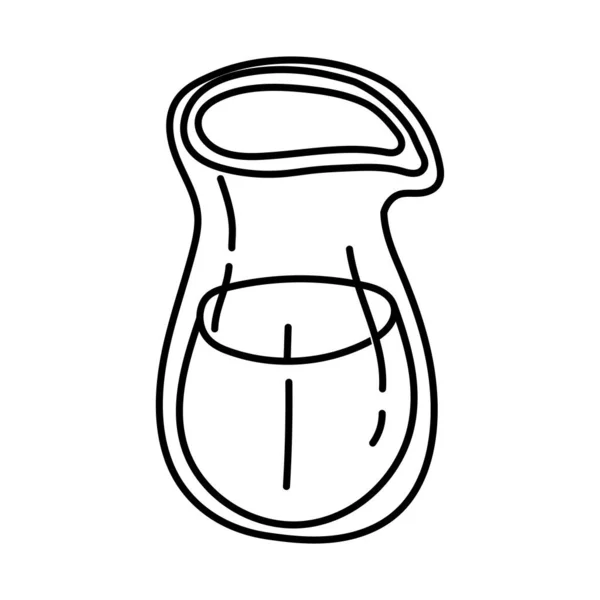 Jar with juice line style icon — ストックベクタ