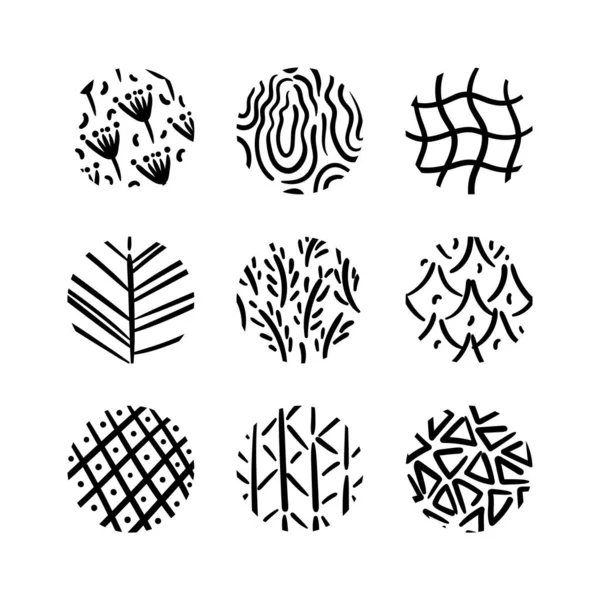 Paquet de motifs organiques ensemble — Image vectorielle