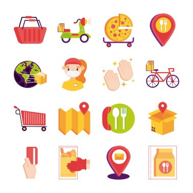 dağıtım seti simgeleri demeti